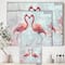 Designart - Flamingo Power - Cottage Premium Canvas Wall Art